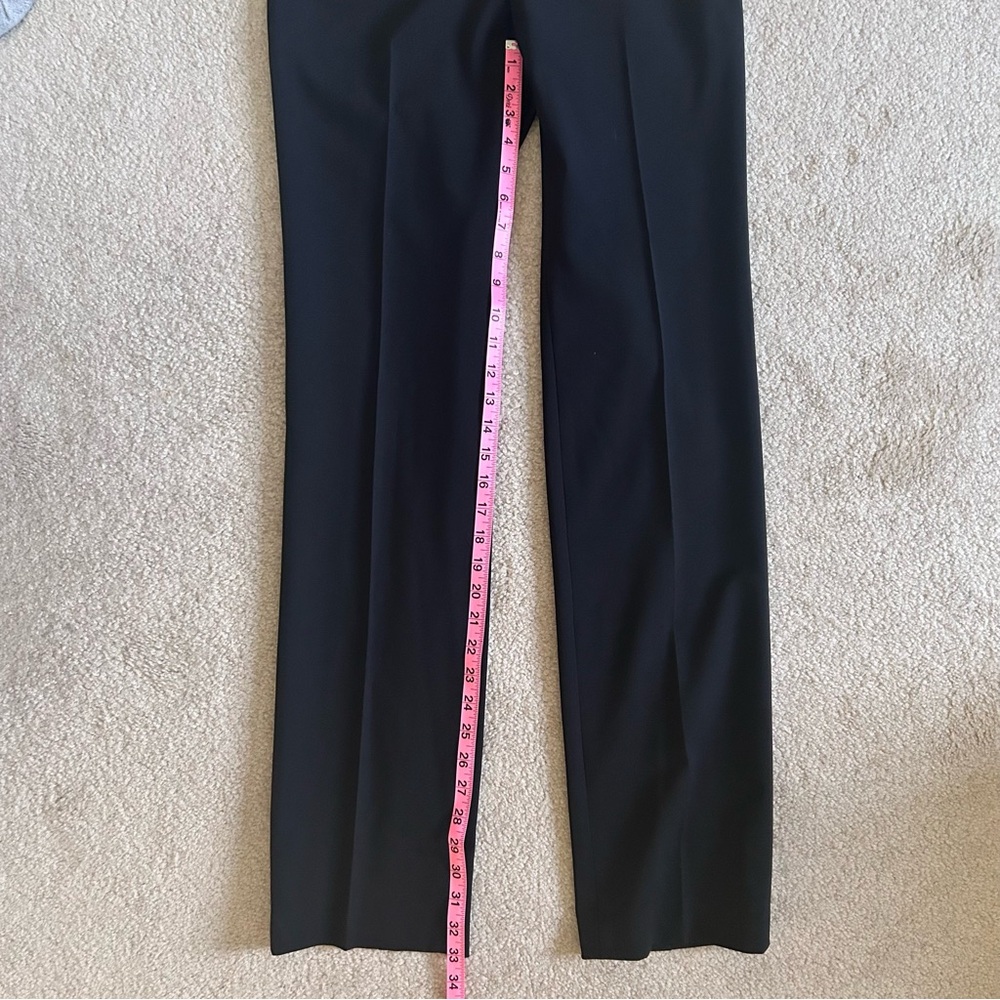 NWT $228 ELIE TAHARI LEENA WOOL BLEND PANTS BLACK SIZE 2 - Picture 8 of 9